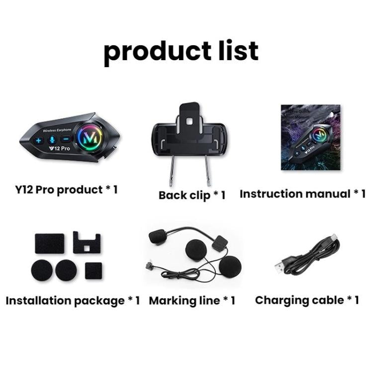 Motorcycle Helmet Waterproof Noise-reducing Headset(Soft Mic) - Motorcycle Walkie Talkie by buy2fix | Online Shopping UK | buy2fix