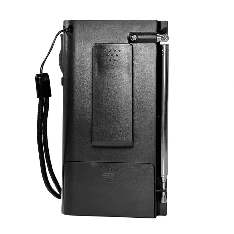 INDIN BC-R955 Portable AM/FM Radio with High-Fidelity Sound & Clip-On Design Sports Outdoor Player(Black) - Radio Player by INDIN | Online Shopping UK | buy2fix