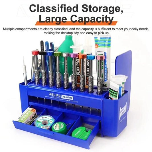 RELIFE RL-001G Desktop Screwdriver Display Rack Repair Tool Storage Rack - Tool Boxes & Bags by RELIFE | Online Shopping UK | buy2fix