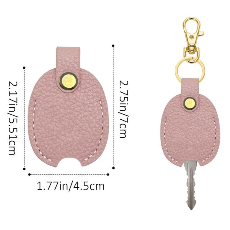 Universal Keychain Leather Key Cover Keychain Replaceable Keys(Pink) - Key Rings by buy2fix | Online Shopping UK | buy2fix