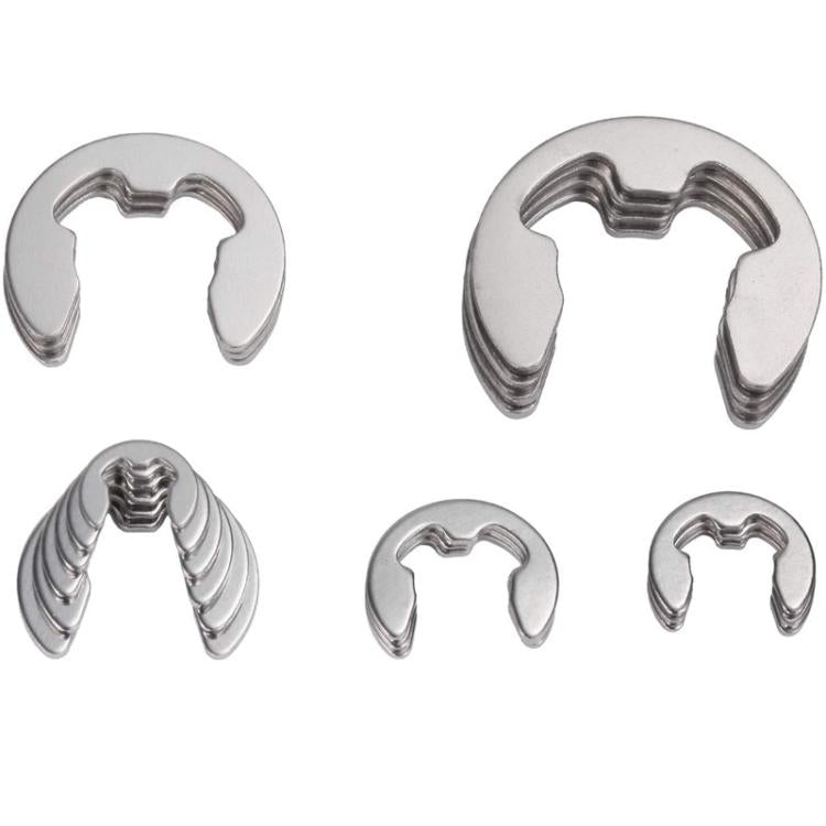 400pcs /Set 1.5-15mm Stainless Steel E-Type Open Circlips Boxed(222g) - Engine Fittings by buy2fix | Online Shopping UK | buy2fix