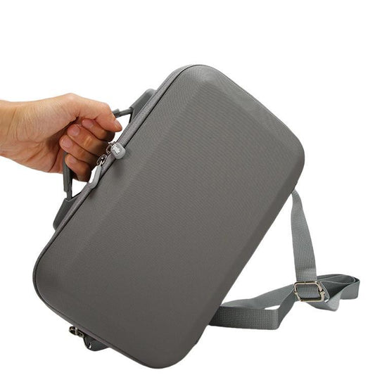 For DJI Osmo 360 Adventure Combo Flymile PU Leather Shoulder Bag Waterproof Crossbody Sling Bag(Gray) - Case & Bags by Flymile | Online Shopping UK | buy2fix