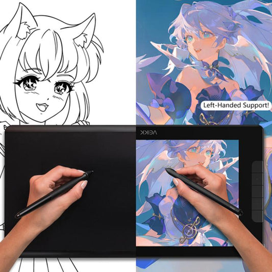 VEIKK VK1600 15.6 Inch Digital Drawing Screen Electronic Drawing Screen Compatible With Mobile Phone(Black) - by VEIKK | Online Shopping UK | buy2fix