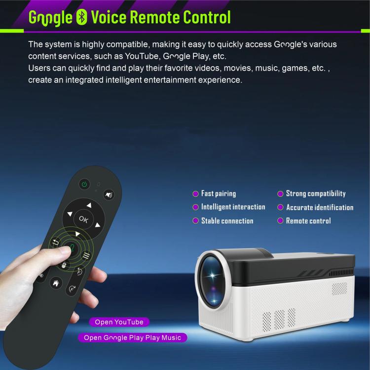 8K Home Theater Portable Android Projector With Smart Decoder(AU Plug) - LED Projector by buy2fix | Online Shopping UK | buy2fix