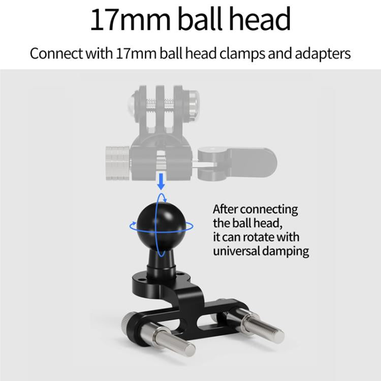 17mm Ball Head Bicycle Stem Camera Mount Cycling Front Light Bracket For Shooting - Holder by buy2fix | Online Shopping UK | buy2fix