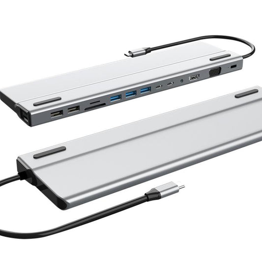 BT14E 14 In 1 Type-C Docking Station USB HUB Multi Port Hub Laptop Converter - USB HUB by buy2fix | Online Shopping UK | buy2fix