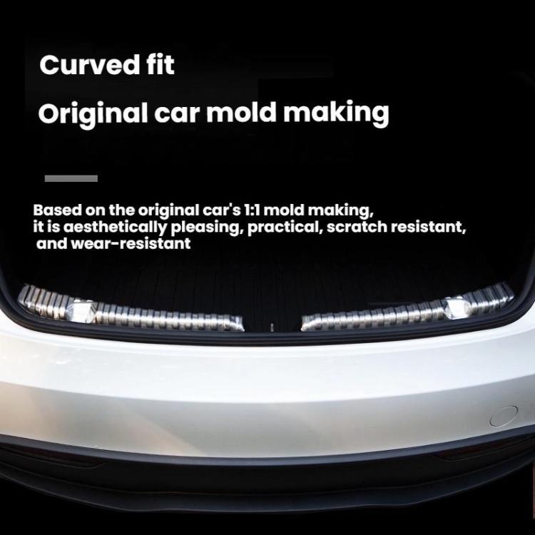 For Tesla Model 3 Highland Stainless Steel Trunk Sill Guard, Color: Carbon Fiber Texture - Car Interior Mouldings by buy2fix | Online Shopping UK | buy2fix