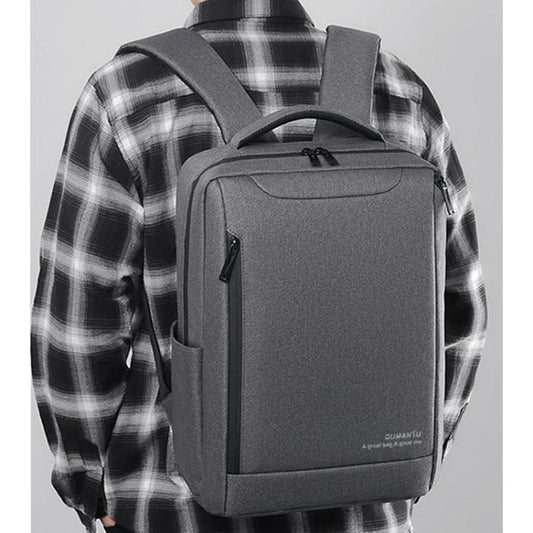 OUMANTU 2106-1 Lightweight Business Laptop Backpack Large Capacity USB Charging Daypack For Work, Travel, Gym(Black) - Backpack by OUMANTU | Online Shopping UK | buy2fix