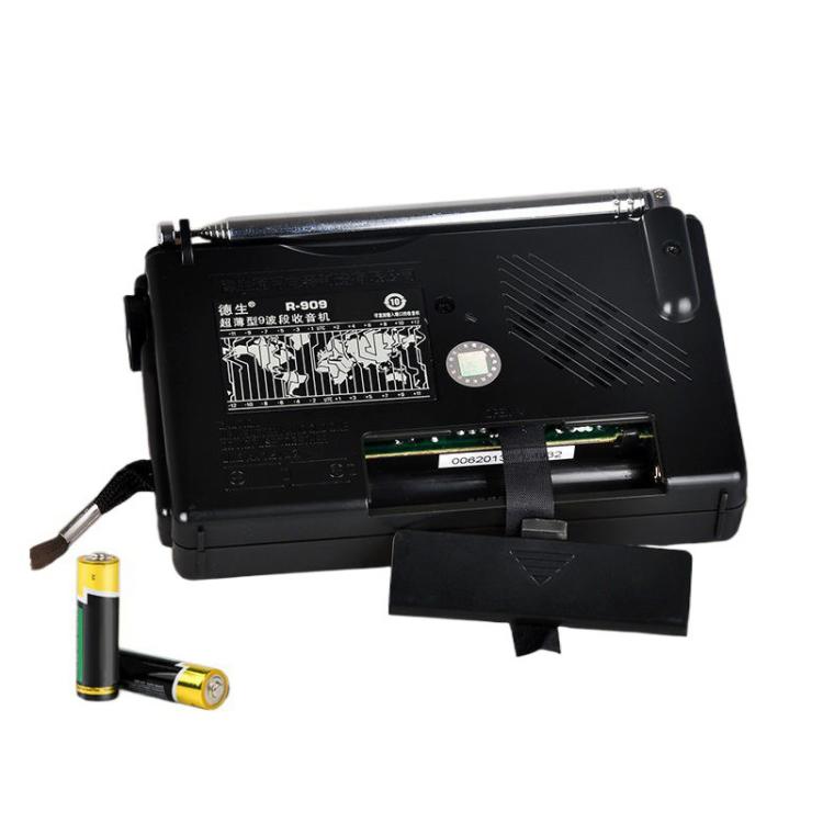 TECSUN R-909 AM FM SW 9-Band Pocket Mini Portable Radio(Standard) - Radio Player by TECSUN | Online Shopping UK | buy2fix