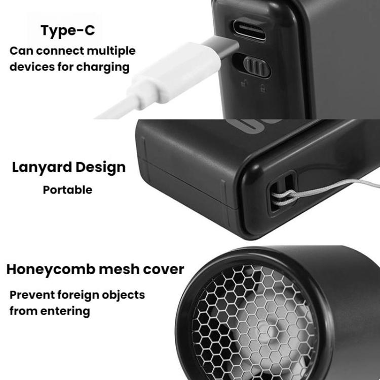 WH14 Handheld Digital Display Fan Outdoor Portable High Speed Fan(Purple) - Electric Fans by buy2fix | Online Shopping UK | buy2fix