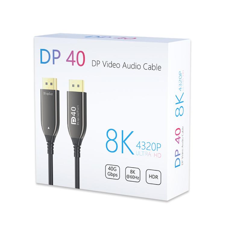 50M DP2.1 Male To Male 8K 60Hz HD Fiber Optic Cable For TV Computer Monitors Projectors - by buy2fix | Online Shopping UK | buy2fix