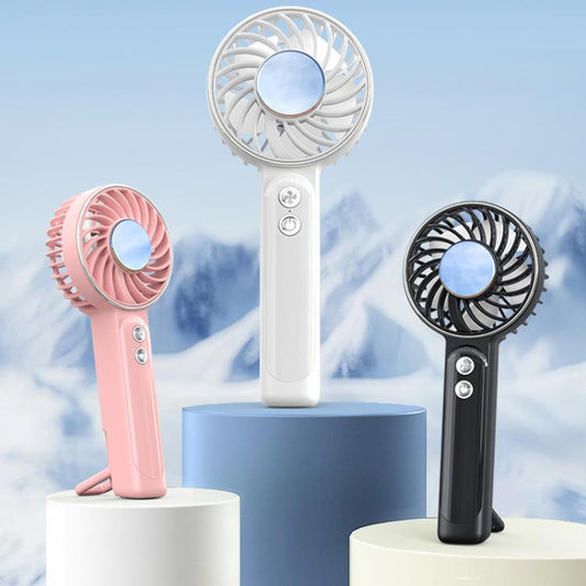 WT25 Handheld Fan With Lanyard Clip USB Desktop Silent Rechargeable Fan(White) - Electric Fans by buy2fix | Online Shopping UK | buy2fix