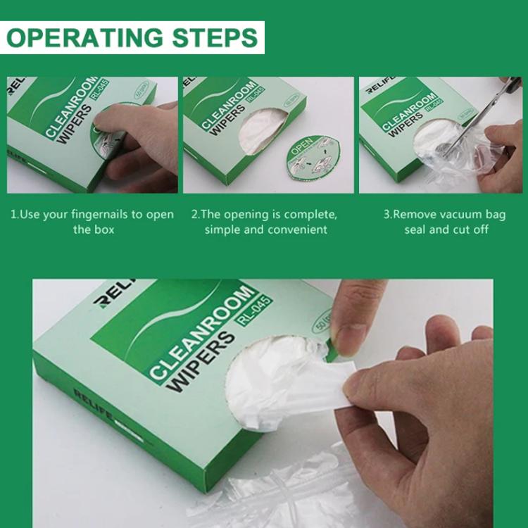 RELIFE RL-045 Anti-Static Lint-Free Cloth Microfiber Wiping Phone Screen Cleaning Cloth(50pcs) - Dust Remove Tool by RELIFE | Online Shopping UK | buy2fix