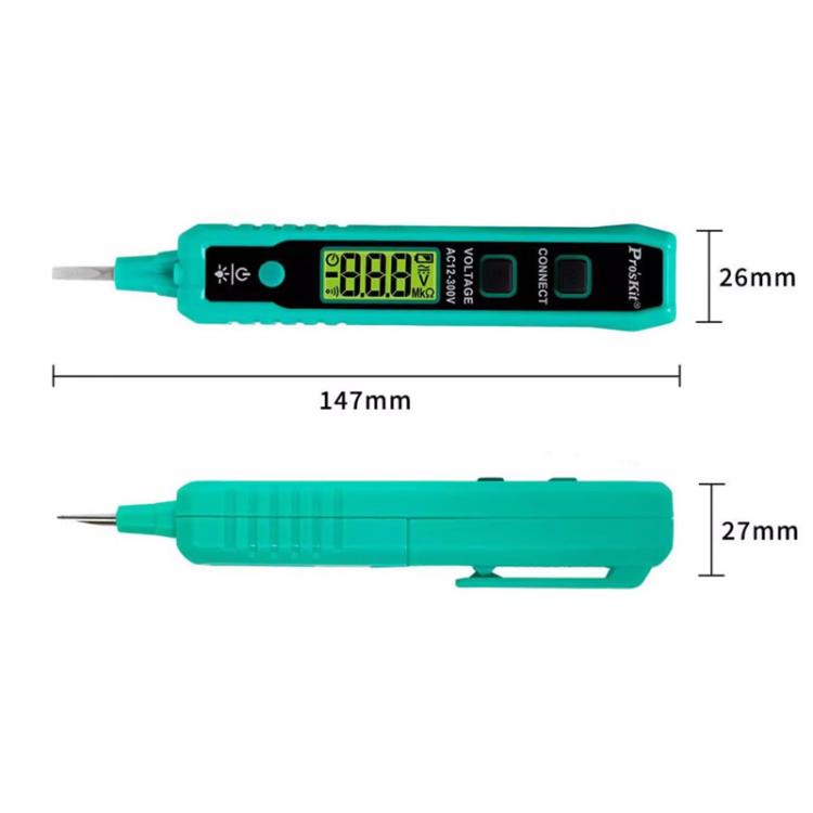ProsKit NT-320-C Multifunctional Electrical Tester Pen Wire Break Detection Digital Display Induction Test Pen - Current & Voltage Tester by ProsKit | Online Shopping UK | buy2fix