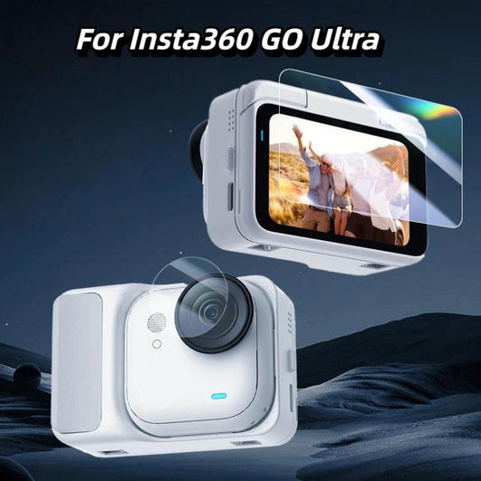 For Insta360 GO Ultra 2 Sets Screen Protector & Lens Film Kit Tempered Glass + Hydrogel HD Protection - Protective Film & Stickers by buy2fix | Online Shopping UK | buy2fix