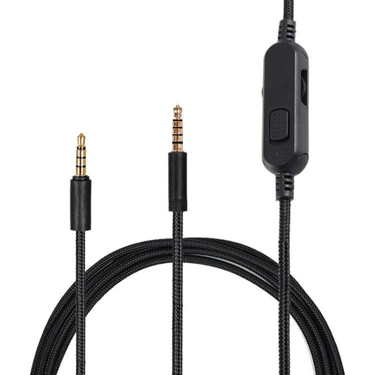 For Logitech G Pro / G Pro X / G233 / G433 Gaming Headset Audio Cable, Length: 2m(Black) - Headset Accessories by buy2fix | Online Shopping UK | buy2fix
