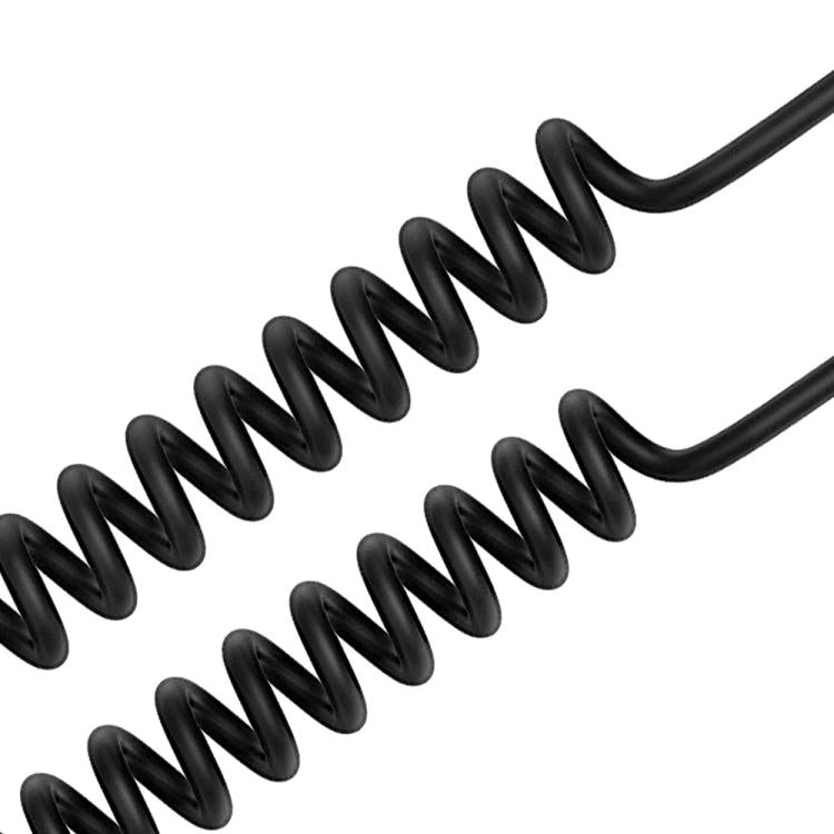 Straight Plug 1.2m Headphone Spring Audio Cable, For Pioneer HDJ-CUE1 / HDJ-X7 / HDJ-S7 / HDJ-X5 / HDJ-S7 - Headset Accessories by buy2fix | Online Shopping UK | buy2fix