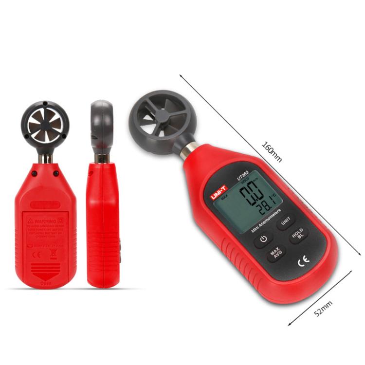 UNI-T UT363BT Digital Anemometer Wind Speed Meter 12-Level Dynamic Indicator - Tachometers & Anemometer by UNI-T | Online Shopping UK | buy2fix