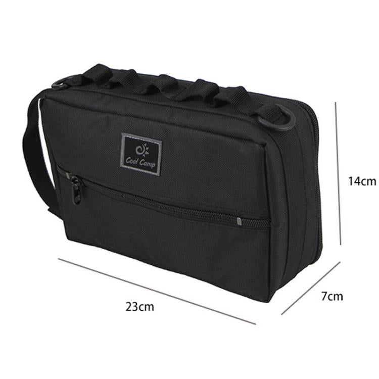 COOL CAMP CF-3303 Car Tissue Hanging Bag Outdoor Camping Tool Tableware Storage Bag(Black) - Stowing Tidying by COOL CAMP | Online Shopping UK | buy2fix