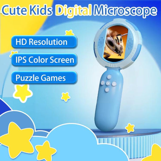 HM020-C Handheld Children Electronic Magnifier HD 2MP Digital Microscope(Blue) - Digital Microscope by buy2fix | Online Shopping UK | buy2fix
