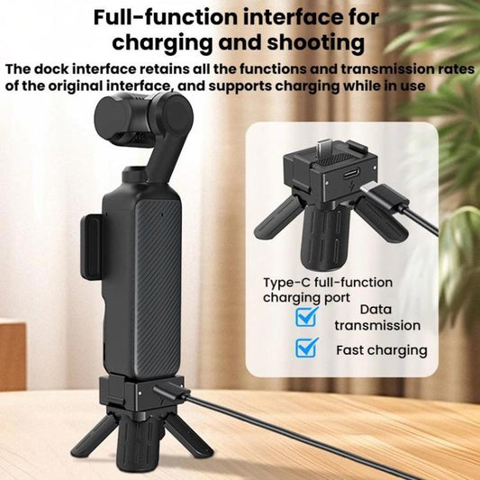 CYNOVA OP3-XDT-CY For DJI Osmo Pocket 3 Mini Quick-Release Tripod(Black) - Mount & Holder by CYNOVA | Online Shopping UK | buy2fix