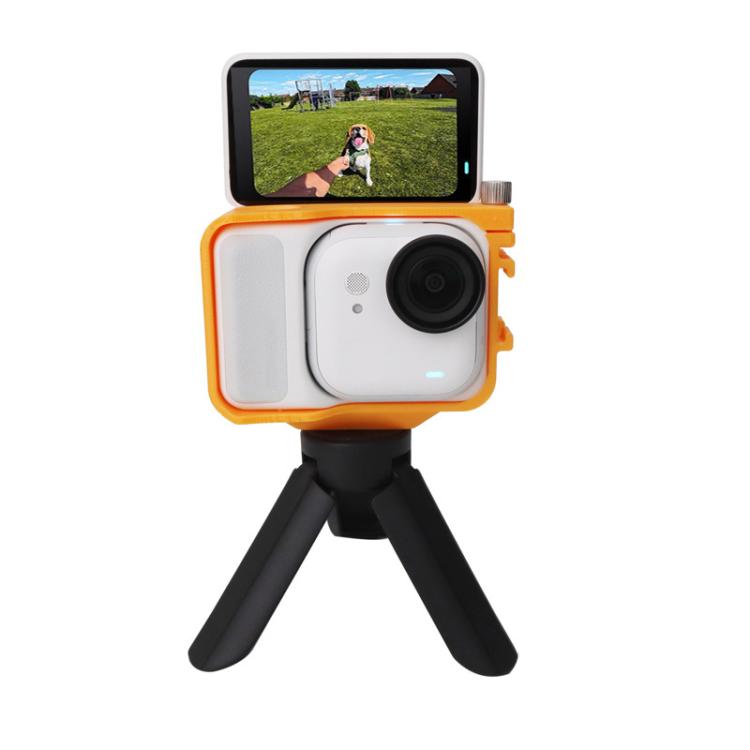 For Insta360 GO Ultra PC Expansion Cage with 1/4-inch Screw Hole & Cold Shoe Mount(Black) - Mount & Holder by buy2fix | Online Shopping UK | buy2fix