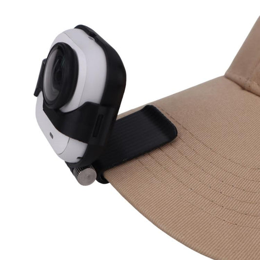 For Insta360 GO Ultra Hat Mount Clip Adjustable Cap Brim Fixing Bracket For First-Person Perspective Filming(Black) - Mount & Holder by buy2fix | Online Shopping UK | buy2fix