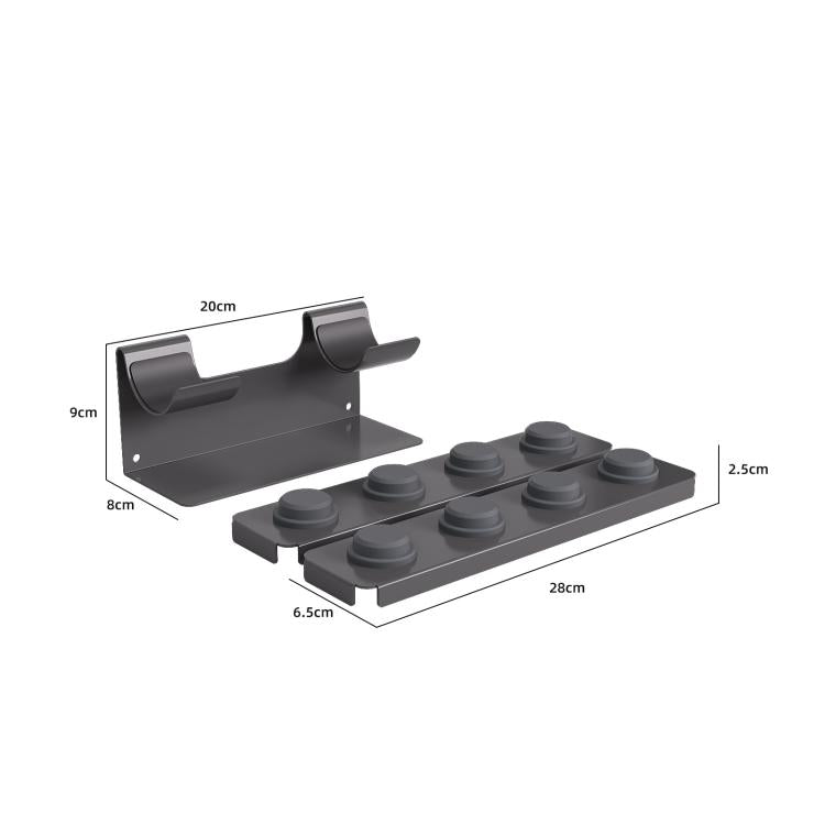 For Dyson Airwrap Styler and Nozzles Modular Desktop Storage Stand, Holds 8 Attachments(Black) - For Dyson Accessories by buy2fix | Online Shopping UK | buy2fix