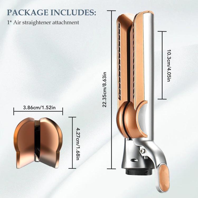 Air Straightener Attachment For Dyson Hair Dryer HD01/HD03/HD08/HD15/HD16 Straightening Nozzle(Gold+Silver) - For Dyson Accessories by buy2fix | Online Shopping UK | buy2fix