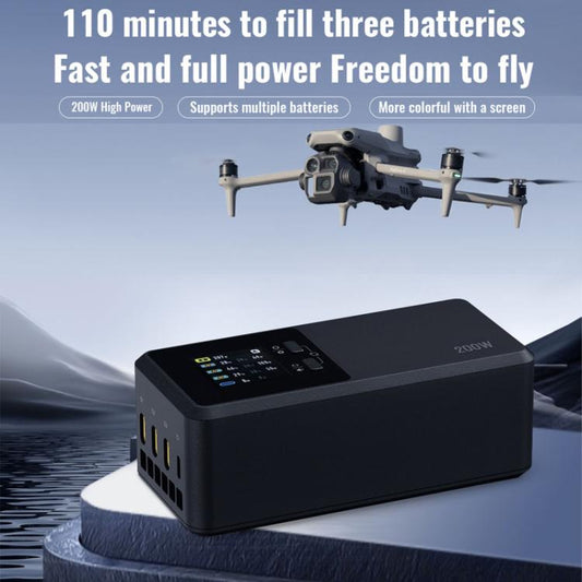 For DJI Matrice 4T / 4E LKTOP UC342 200W 3-Channel Charger Aerial Photography Charging Butler EU Plug - Charger by LKTOP | Online Shopping UK | buy2fix