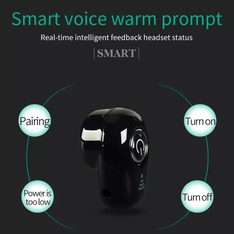 S650 Mini Bluetooth Earphone Earbuds Sport with Mic for All Phone(Black) by buy2fix