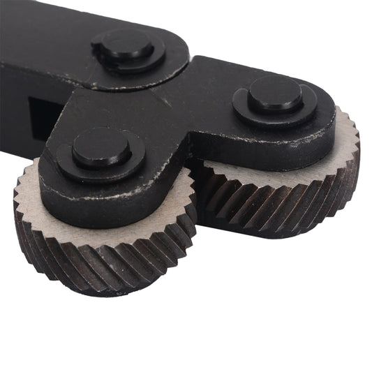 Hardened and Durable Steel Two-wheel Knurled Tool Kit, Style:1.0mm by buy2fix