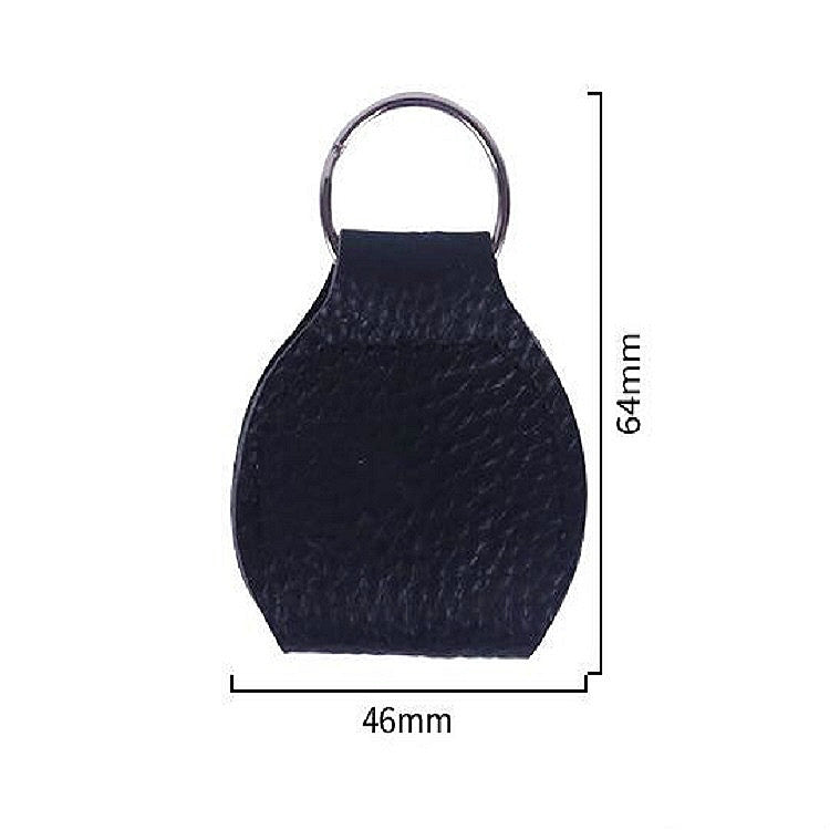 10 PCS Genuine Leather Guitar Pick Storage Bag with Key Ring, Color:Black - Storage Bags by buy2fix | Online Shopping UK | buy2fix