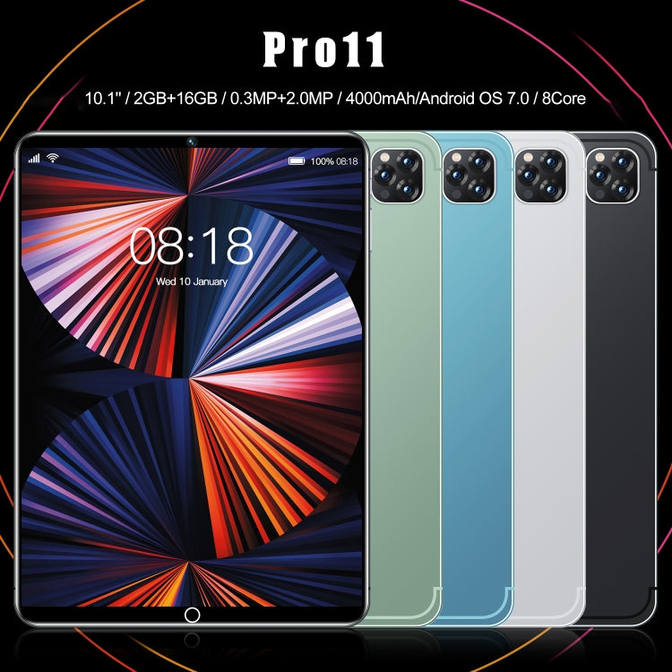 Pro 11 3G Phone Call Tablet PC, 10.1 inch, 2GB+16GB, Android 7.0 MT6592 Octa Core, Support Dual SIM, WiFi, BT, GPS(Blue) - Others by buy2fix | Online Shopping UK | buy2fix