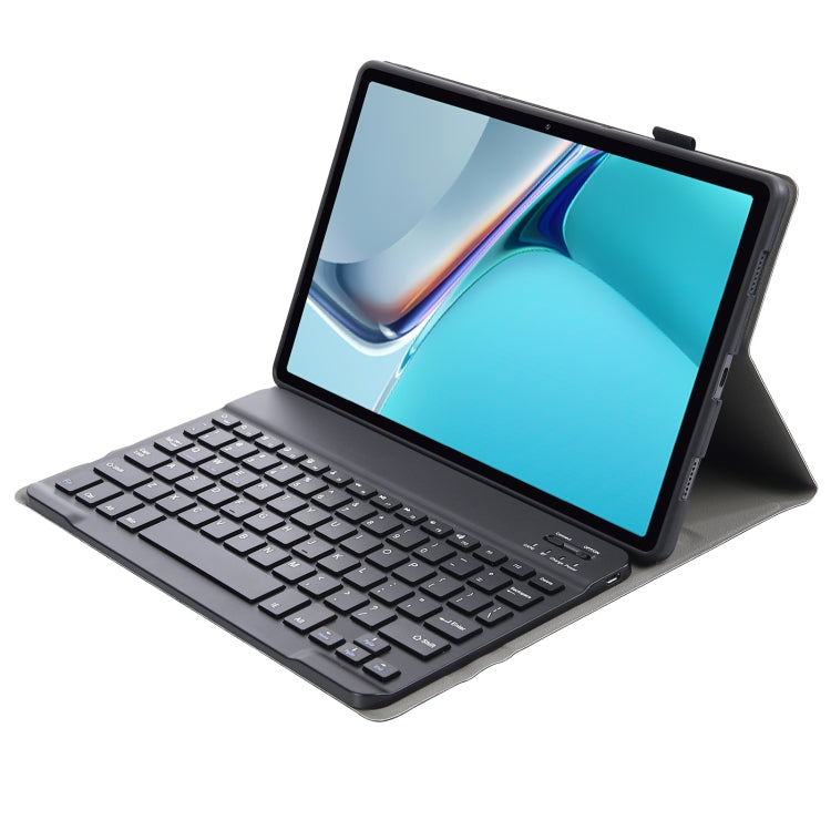 AW11 Detachable Lambskin Texture Ultra-thin TPU Bluetooth Keyboard Leather Tablet Case with Stand For Huawei MatePad 11 2021(Black) by buy2fix