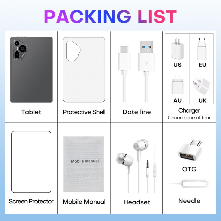 Pad7 Ultra 10.1 inch 3G Phone Call Tablet PC, 2GB+32GB, Android 8.1 MTK6737 Quad Core, AU Plug (Silver) - 10.1 inch by buy2fix | Online Shopping UK | buy2fix