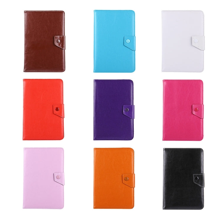 8 inch Tablets Leather Case Crazy Horse Texture Protective Case Shell with Holder for Galaxy Tab S2 8.0 T715 / T710, Cube U16GT, ONDA Vi30W, Teclast P86(Magenta) - 8 inch by buy2fix | Online Shopping UK | buy2fix