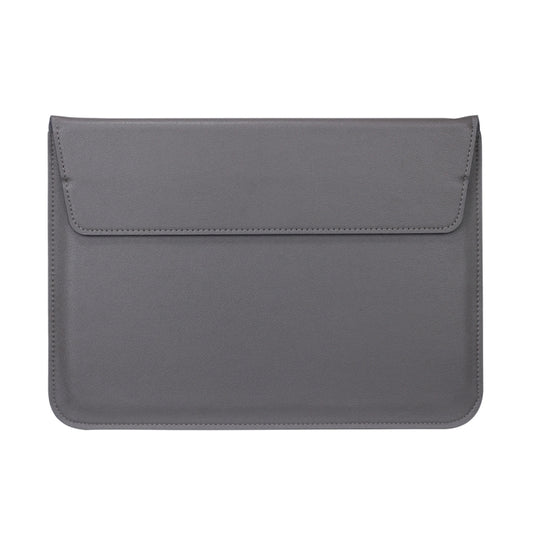 Universal Envelope Style PU Leather Case with Holder for Ultrathin Notebook Tablet PC 13.3 inch, Size: 35x25x1.5cm(Grey) - 13 inch by buy2fix | Online Shopping UK | buy2fix