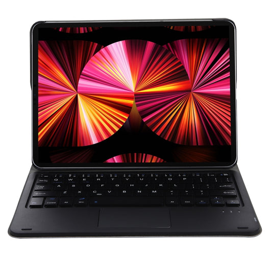 A11-A 2 in 1 Removable Bluetooth Keyboard + Protective Leather Tablet Case with Touchpad & Holder for iPad Pro 11 2022 / 2021 / Air 5 / Air 4 (Black) by buy2fix