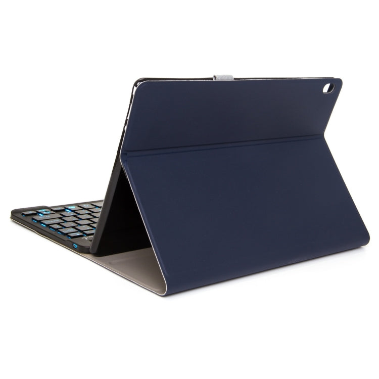 M10S 2 in 1 Removable Bluetooth Keyboard + Leather Tablet Case with Backlight & Holder for Lenovo Tab M10 TB-X505X (Dark Blue) - For Lenovo by buy2fix | Online Shopping UK | buy2fix