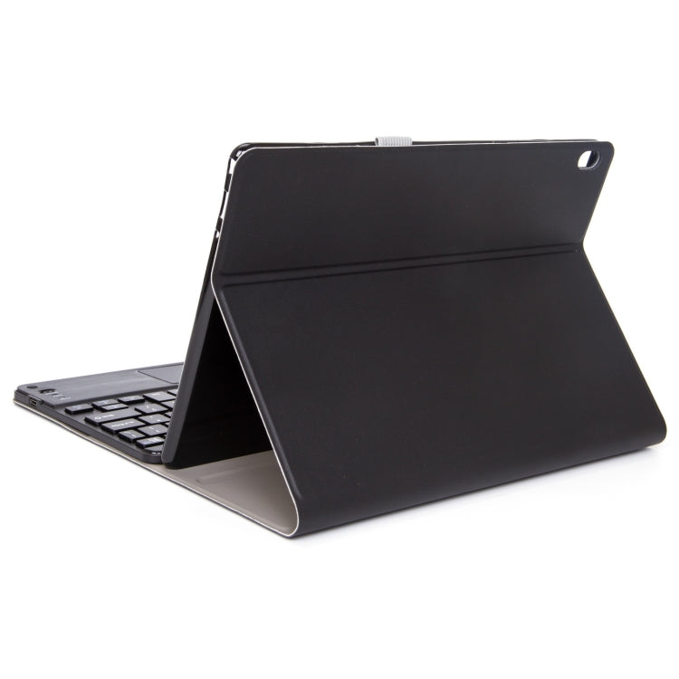 M10-C 2 in 1 Removable Bluetooth Keyboard + Leather Tablet Case with Touchpad & Holder for Lenovo Tab M10 TB-X505X (Black) by buy2fix