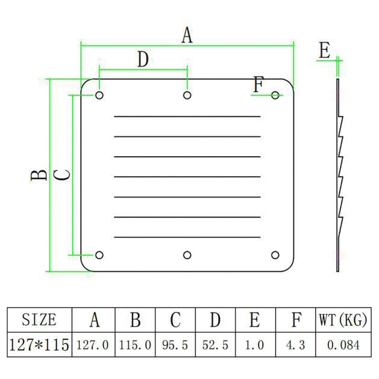 316 Stainless Steel Ventilation Panel by buy2fix