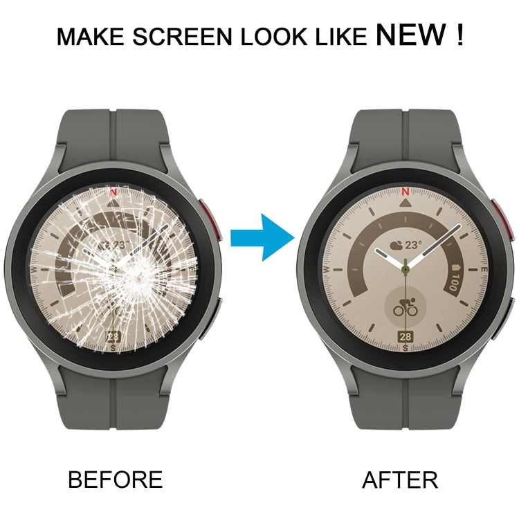 Original LCD Screen Digitizer Full Assembly with Frame for Samsung Galaxy Watch5 Pro 45mm SM-R920/R925 (Grey) - LCD Related Parts by buy2fix | Online Shopping UK | buy2fix