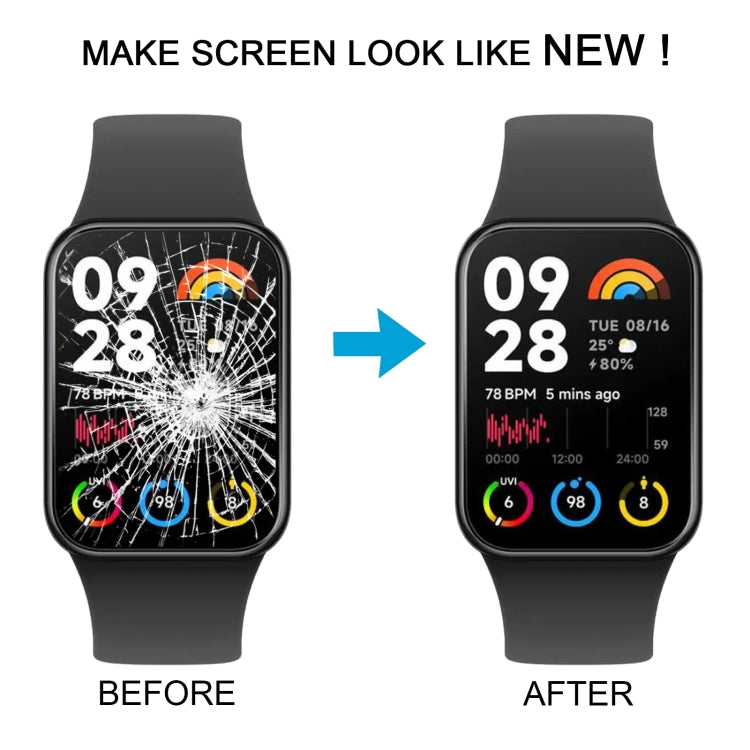 For Xiaomi Mi Band 8 Pro Original LCD Screen Digitizer Full Assembly with Frame (Silver) by buy2fix