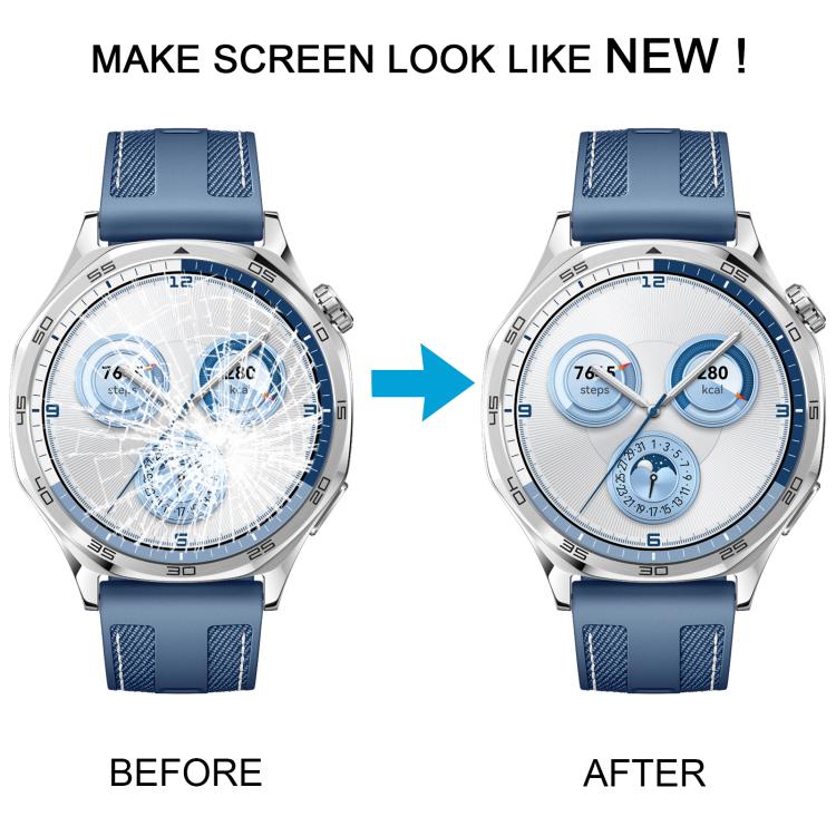 For Huawei Watch GT 5 46mm Front Screen Outer Glass Lens (Black) - For Huawei by buy2fix | Online Shopping UK | buy2fix