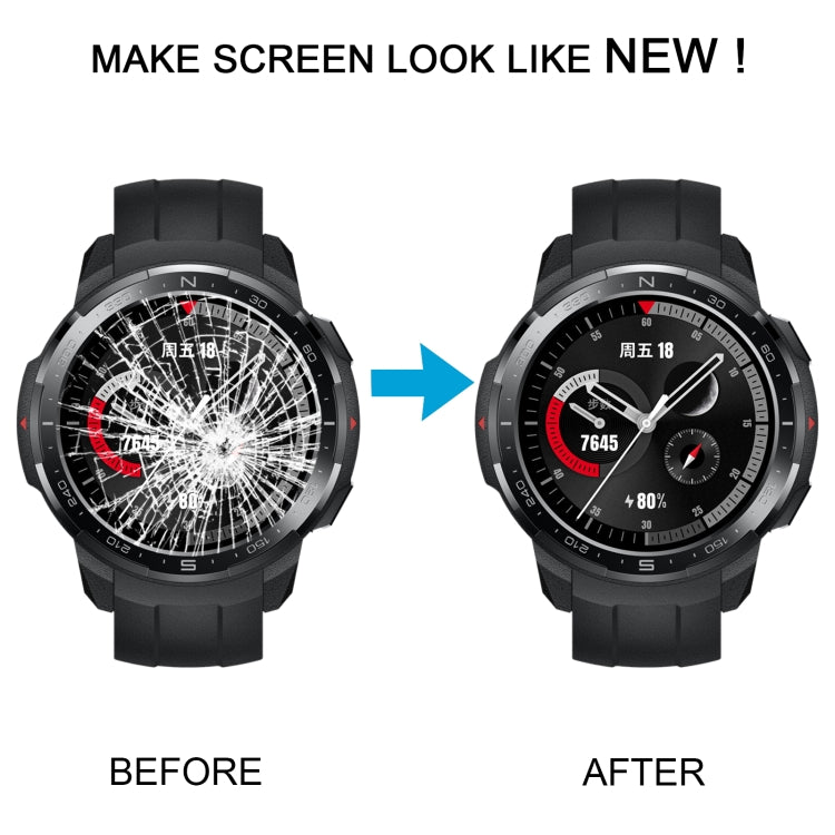 For Honor Watch GS Pro Original LCD Screen and Digitizer Full Assembly With Frame (Black) by buy2fix