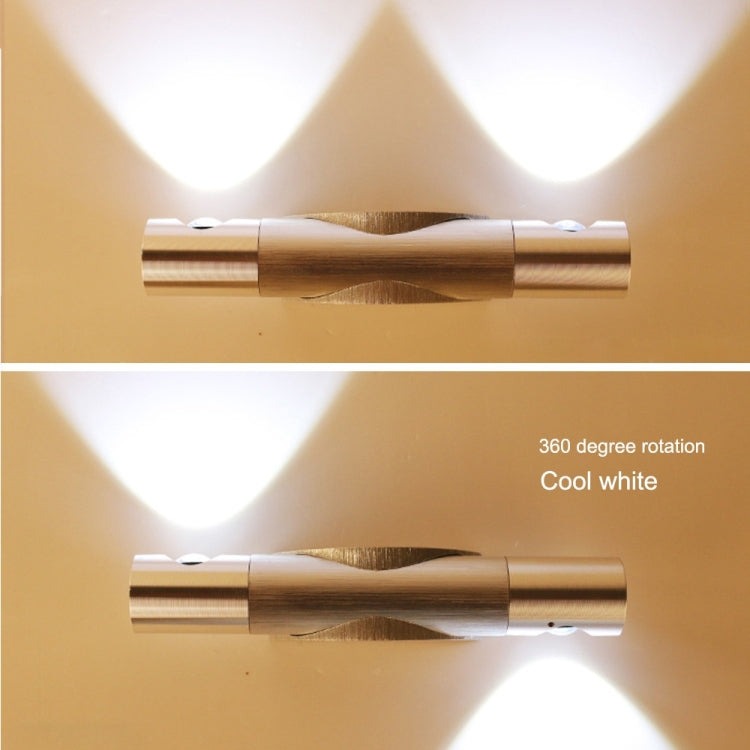 6W 360 Degrees Rotation Wall Lamp LED Nightlight, AC 110-240V (Cool White) by YWXLight