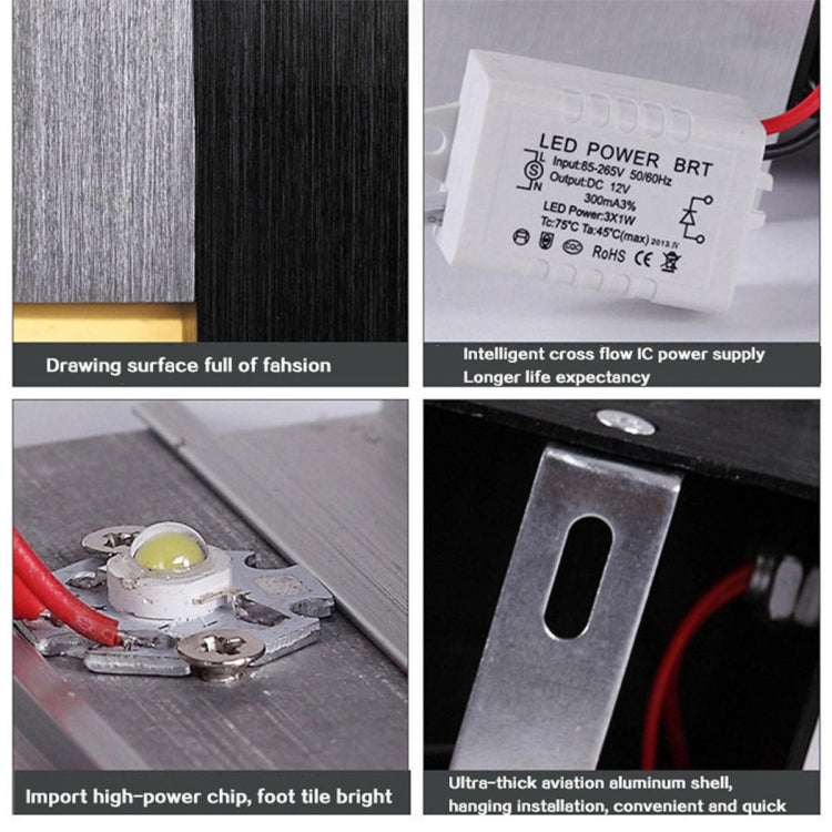 6W Stair Kitchen Bathroom Laundry Room Hallway Closet LED Wall Lamp, AC 110-240V (Cool White) by YWXLight