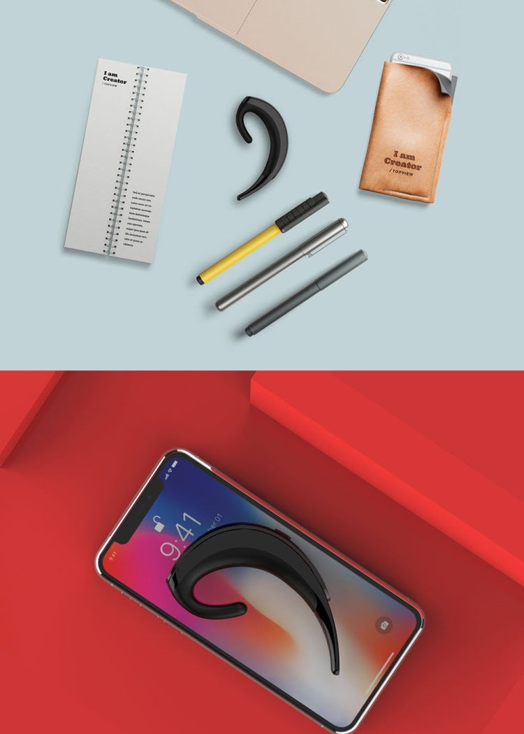 Ear-hanging Business Style Wireless Bluetooth Earphone Headset by buy2fix