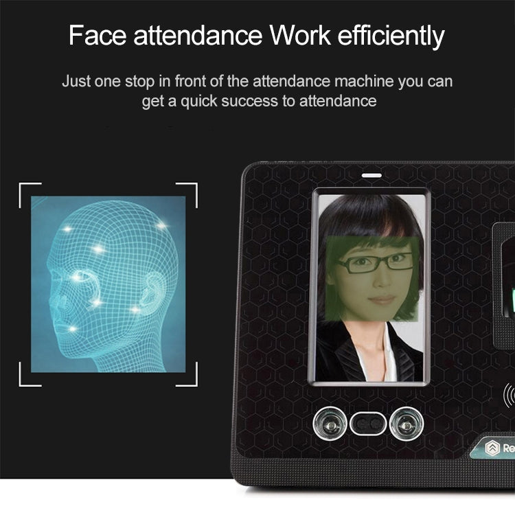 Realand G505 4.3 inch Color TFT Touch Screen Face Fingerprint WiFi Remote Time Attendance Machine by Realand